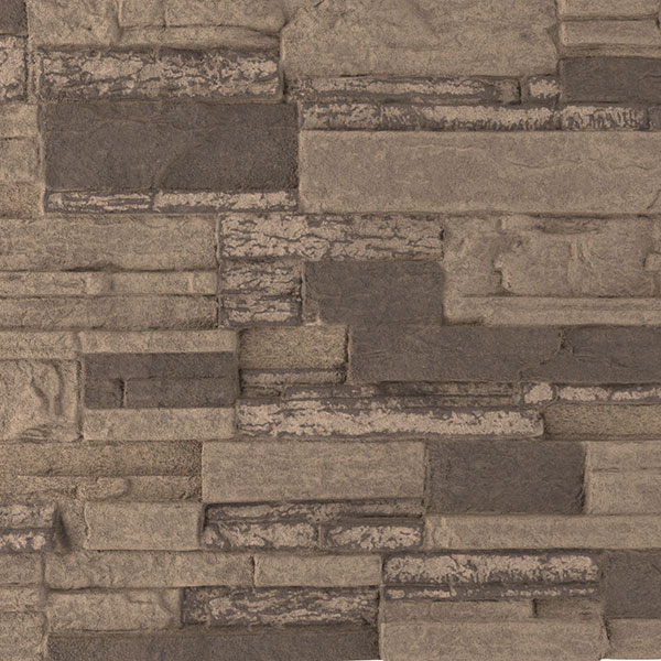 Ekena Millwork - PNUCA-SAMPLE - 9"W x 8"H Cascade Stacked Stone, StoneCraft Faux Stone Siding Panel