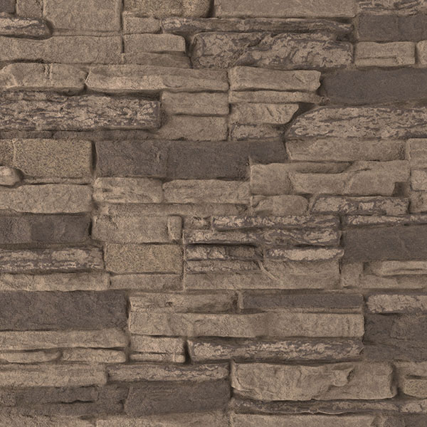Ekena Millwork - PNUCN-SAMPLE - 9"W x 8"H Canyon Ridge Stacked Stone, StoneCraft Faux Stone Siding Panel