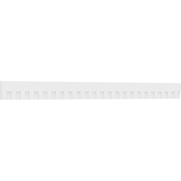 Ekena Millwork - DENPELZ01 - Elizabeth Architectural Grade PVC Dentil Trim w/Backplate
