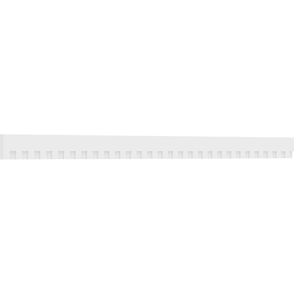 Ekena Millwork - DENPSAN01 - Sanford Architectural Grade PVC Dentil Trim w/Backplate