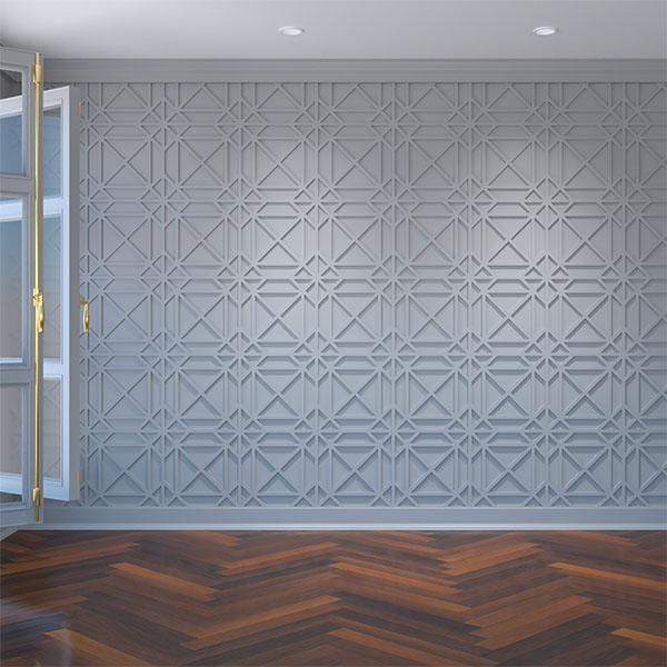 Ekena Millwork - WALPBUX - Buxton Decorative Fretwork Wall Panels