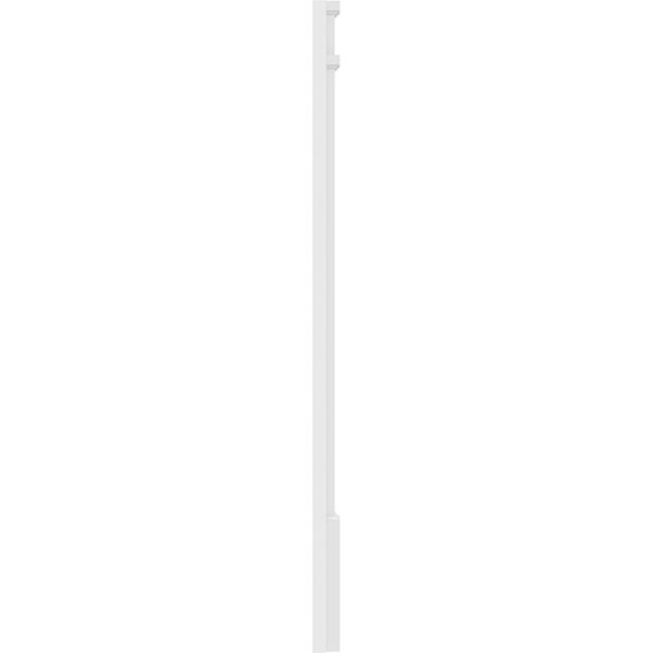 Ekena Millwork - PILPRP-2 - Raised Panel PVC Pilaster w/Standard Capital & Base (Pair)