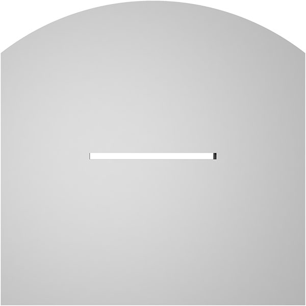 Ekena Millwork - GVPAR01 - Arch Top Surface Mount PVC Gable Vent Standard Frame