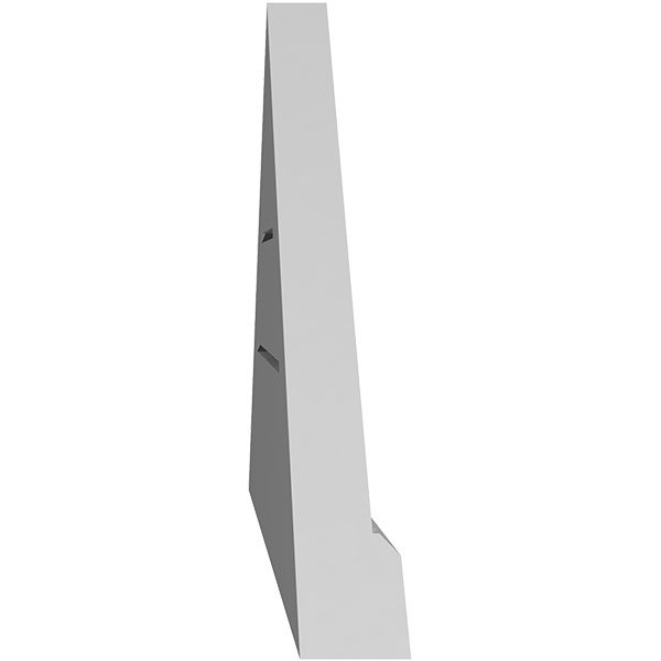 Ekena Millwork - GVPTR03 - Triangle Surface Mount PVC Gable Vent Brickmould Sill Frame