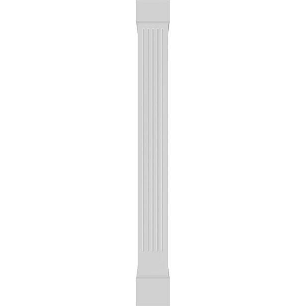 Turncraft Architectural - ECENF - Premium Square Non-Tapered Fluted PVC Endura-Craft Column Wrap Kit