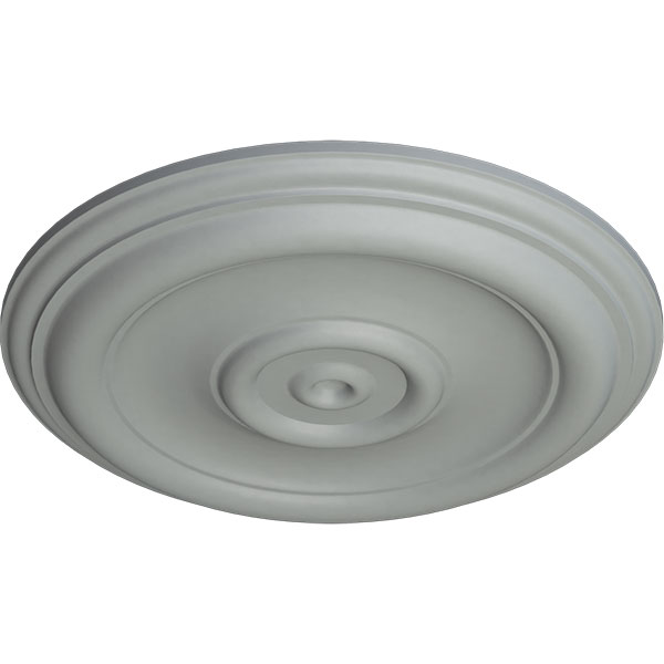 Ekena Millwork - CM12TR_P - 12"OD x 1"P Traditional Ceiling Medallion (Fits Canopies up to 2 3/4")