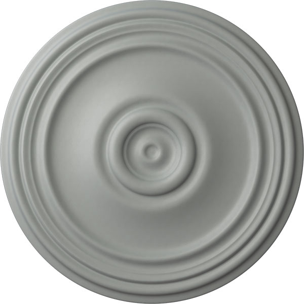 Ekena Millwork - CM21RE_P - 21"OD x 1 1/4"P Reece Ceiling Medallion (Fits Canopies up to 6 3/4")