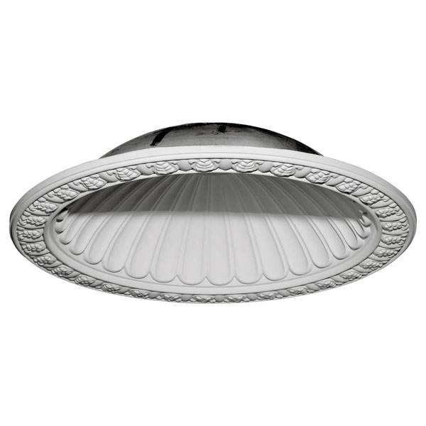 Ekena Millwork - DOME47CL - 47 3/8"OD x 38 3/8"ID x 10 3/8"D Claremont Recessed Mount Ceiling Dome (39"Diameter x 10 1/2"D Rough Opening)