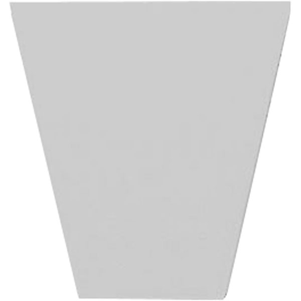 Mid-America - 00820600 - 6"H Flat Panel Keystone, Fade-Resistant Vinyl