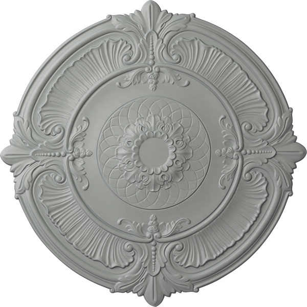 Ekena Millwork - CM39AT_P - 39 1/2"OD x 2 1/2"P Attica Ceiling Medallion (Fits Canopies up to 3 3/4")