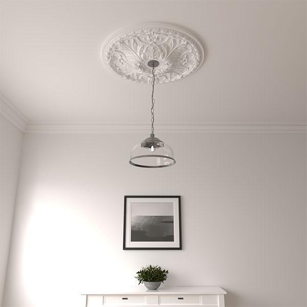 Ekena Millwork - CM32TN_P - 32 3/8"OD x 3 1/2"P Tristan Ceiling Medallion (Fits Canopies up to 6 1/4")