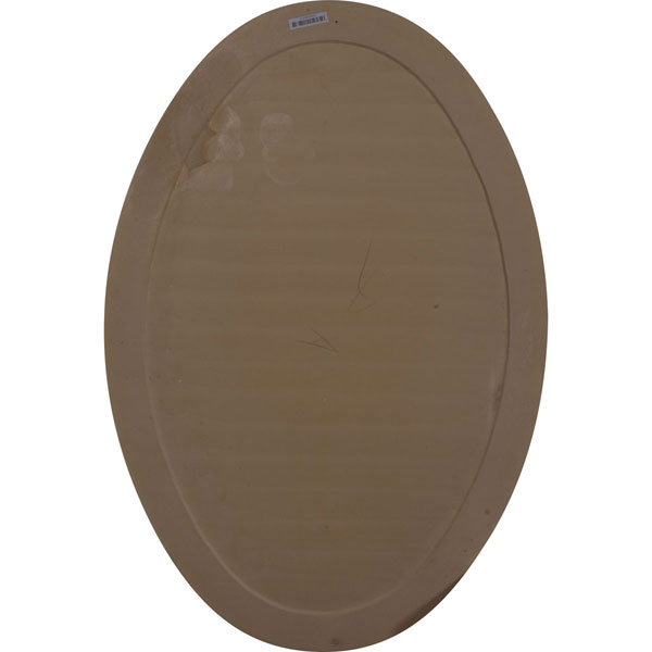 Ekena Millwork - GVOV25X37D - 24 1/2"W x 37"H x 2 1/4"P, Vertical Oval Gable Vent Louver, Non-Functional