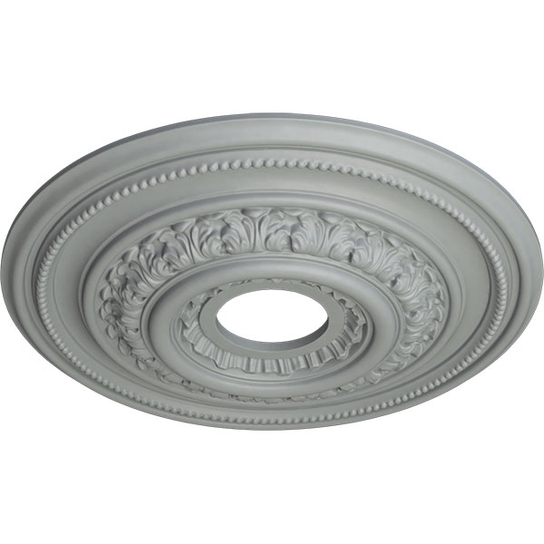 Ekena Millwork - CM17OL_P - 17 5/8"OD X 3 5/8"ID X 1 7/8"P Orleans Ceiling Medallion (Fits Canopies up to 4 5/8")