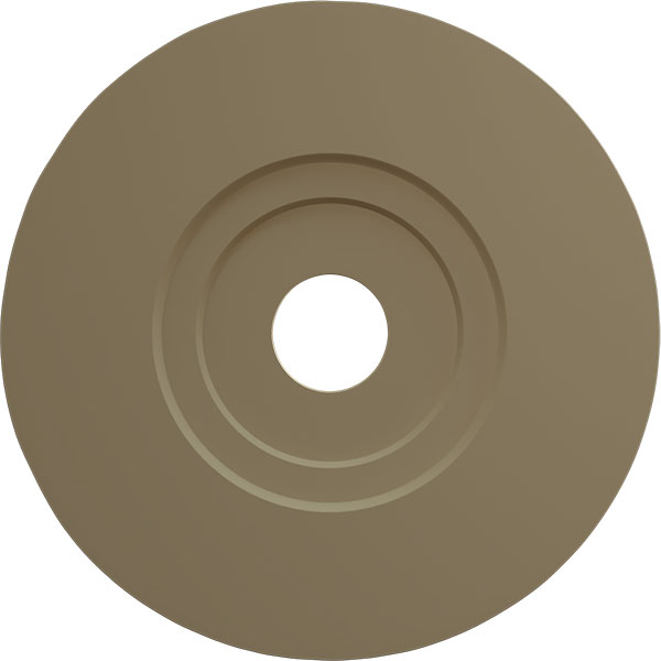 Ekena Millwork - CM20PM_P - 20 7/8"OD x 3 5/8"ID x 1 5/8"P Palmetto Ceiling Medallion (Fits Canopies up to 5")