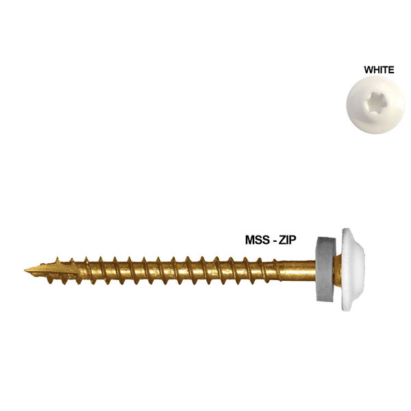 FastenPro - GRK-MSS - GRK MSS Metal Siding Screw w/ White Head