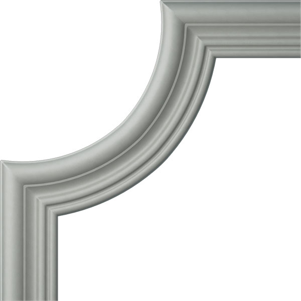 Ekena Millwork - PML08X08CL - 8 3/4"W x 8 3/4"H, Claremont Panel Moulding Corner (matches moulding PML01X00CL)