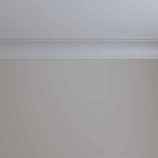 Ekena Millwork - MLD04X04X06BR - 4 1/4"H x 4 3/4"P x 6 3/8"F x 94 1/2"L Bradford Traditional Cove Crown Moulding
