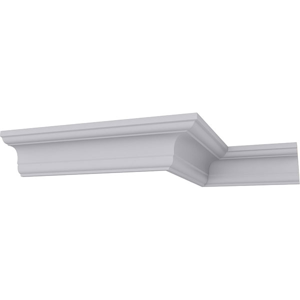 Ekena Millwork - MLD02X02X03JE - 2 1/4"H x 2 1/4"P x 3 1/4"F x 94 1/2"L Jefferson Traditional Crown Moulding