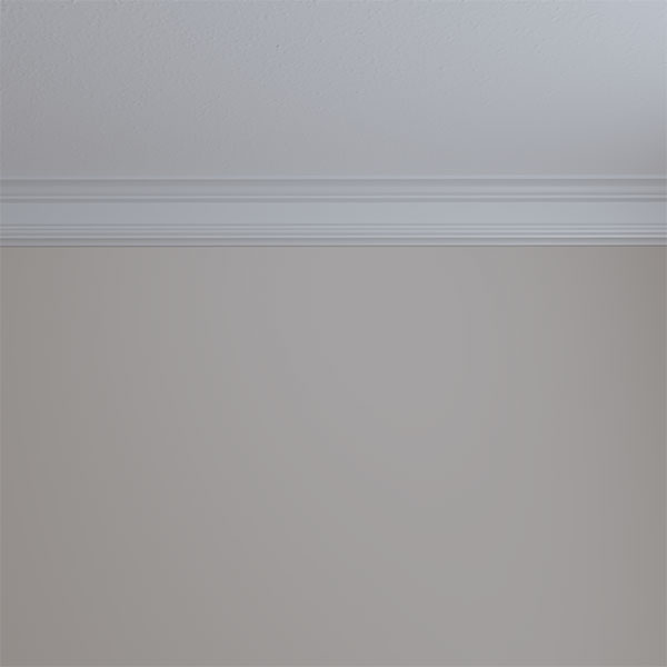 Ekena Millwork - MLD04X02X04HO - 4"H x 2 1/4"P x 4 1/2"F x 94 1/2"L Holmdel Traditional Smooth Crown Moulding
