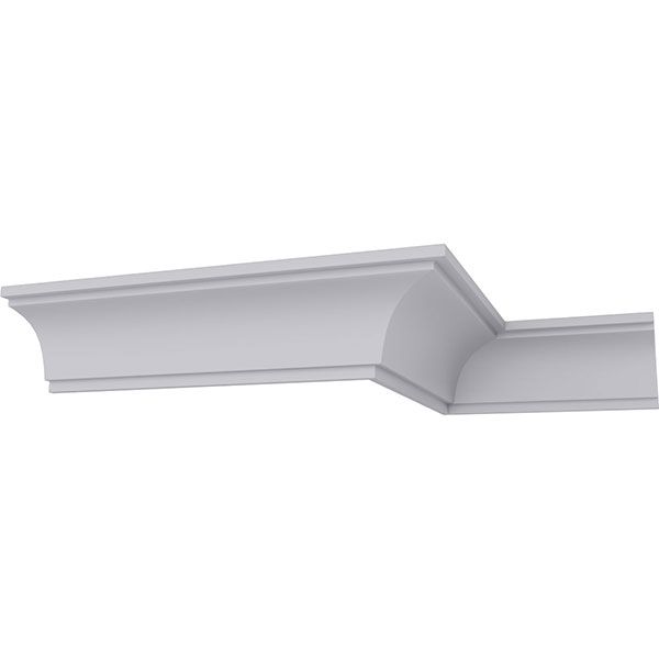 Ekena Millwork - MLD02X02X04CL - 2 3/8"H x 2 3/8"P x 3 3/8"F x 94 1/2"L Classic Cove Crown Moulding
