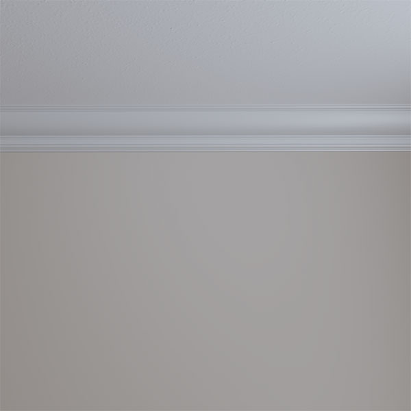 Ekena Millwork - MLD03X04X05TR - 6"H x 4 1/2"P x 7 5/8"F x 94 1/2"L Maria Traditional Cove Crown Moulding