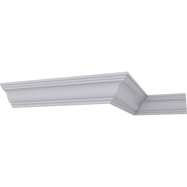 Ekena Millwork - MLD04X04X06SG - 4 7/8"H x 4 3/8"P x 6 1/2"F x 94 1/2"L Strasbourg Traditional Crown Moulding