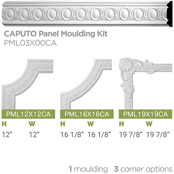 Ekena Millwork - SAMPLE-PML03X00CA - SAMPLE - 3 1/8"H x 3/4"P x 12"L Caputo Egg & Dart Panel Moulding