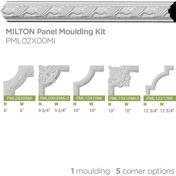 Ekena Millwork - SAMPLE-PML02X00MI - SAMPLE - 2"H x 3/4"P x 12"L Milton Running Leaf Panel Moulding