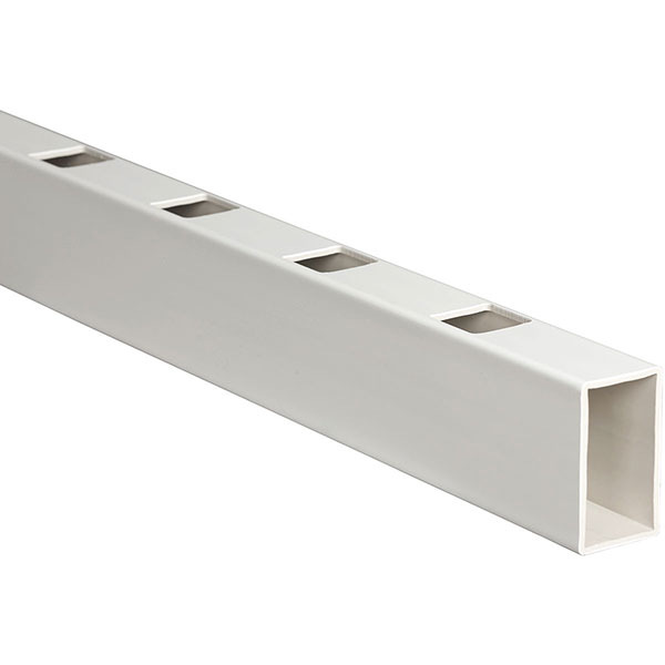 Fypon, Ltd. - 4007012CBR - 12'L Flat Straight Bottom Rail (For Colonial spindles), White