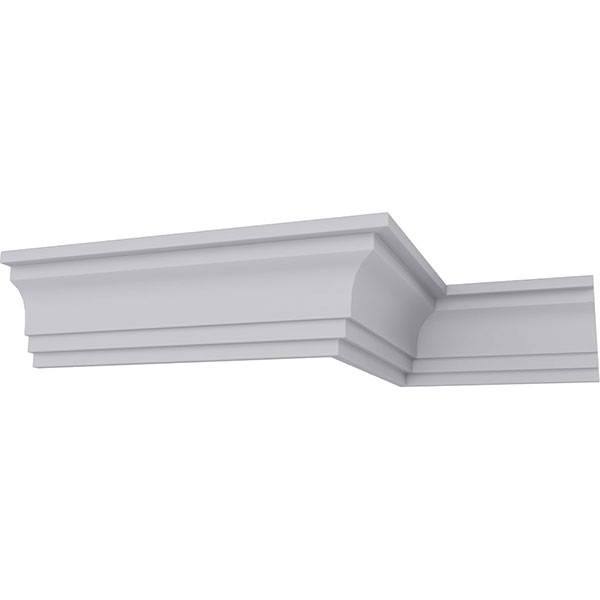 Ekena Millwork - MLD03X02X03TR - 3"H x 2"P x 3 5/8"F x 94 1/2"L Traditional Cove Crown Moulding
