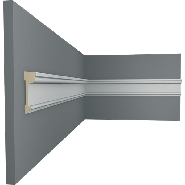 Ekena Millwork - SAMPLE-PIR01X00BP - SAMPLE - 1 3/4"H x 1/2"P x 12"L Pierced Moulding Backplate, fits Pierced Moulding Heights 1" and under