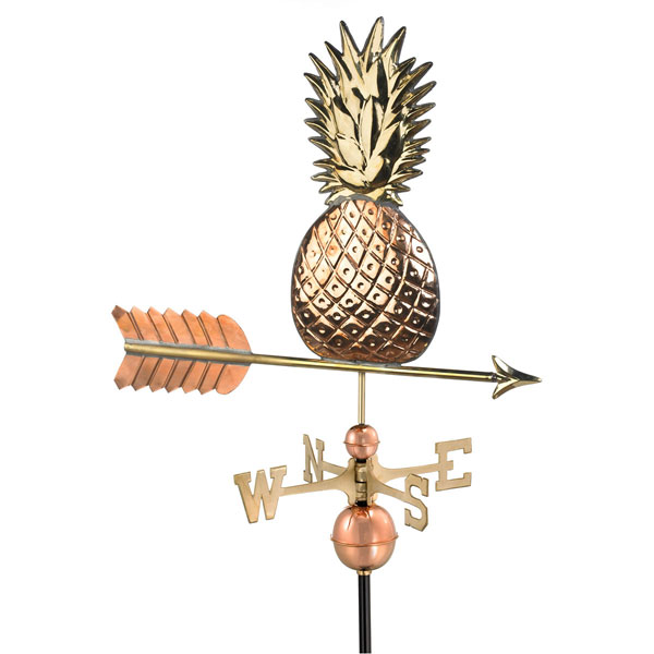 Good Directions - GD9635P - Pineapple Weathervane - Pure Copper