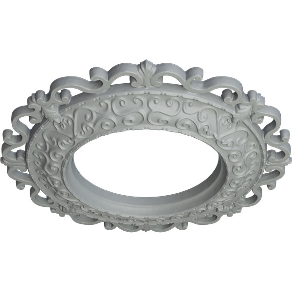 Ekena Millwork - CM13OR_P - 13 1/4"OD x 6 5/8"ID x 1 1/8"P Orrington Ceiling Medallion (Fits Canopies up to 6 5/8")