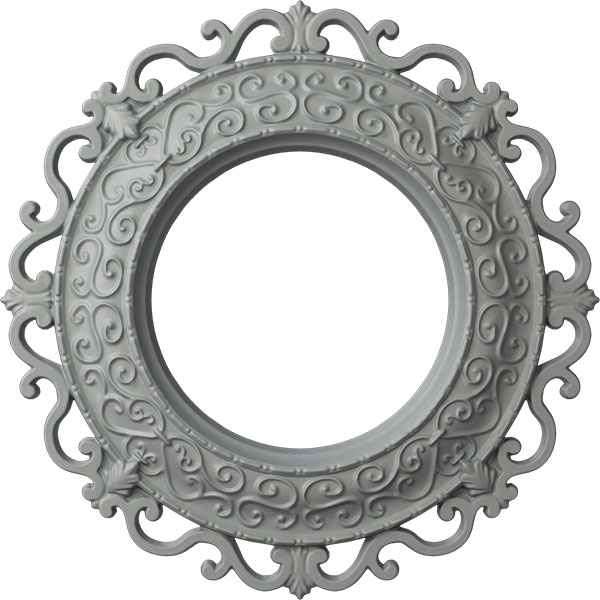Ekena Millwork - CM13OR_P - 13 1/4"OD x 6 5/8"ID x 1 1/8"P Orrington Ceiling Medallion (Fits Canopies up to 6 5/8")