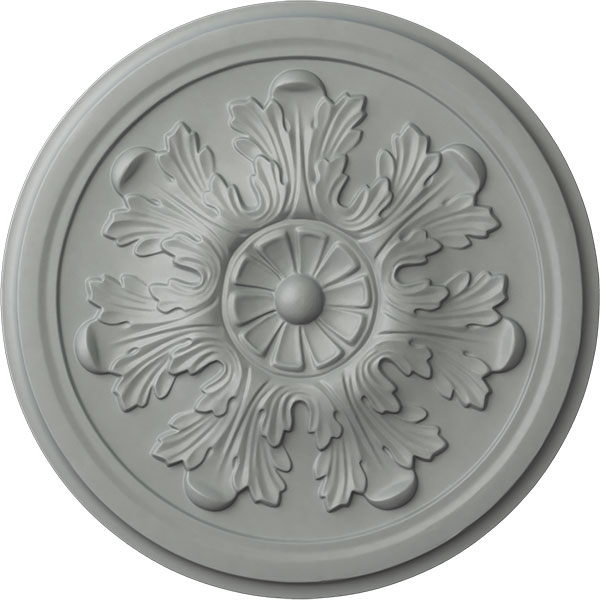 Ekena Millwork - CM12LE_P - 12 3/4"OD x 7/8"P Legacy Acanthus Ceiling Medallion (Fits Canopies up to 3 1/2")