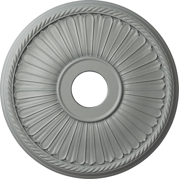 Ekena Millwork - CM20BE1_P - 20 1/8"OD x 3 7/8"ID x 1 7/8"P Berkshire Ceiling Medallion (Fits Canopies up to 6 3/8")