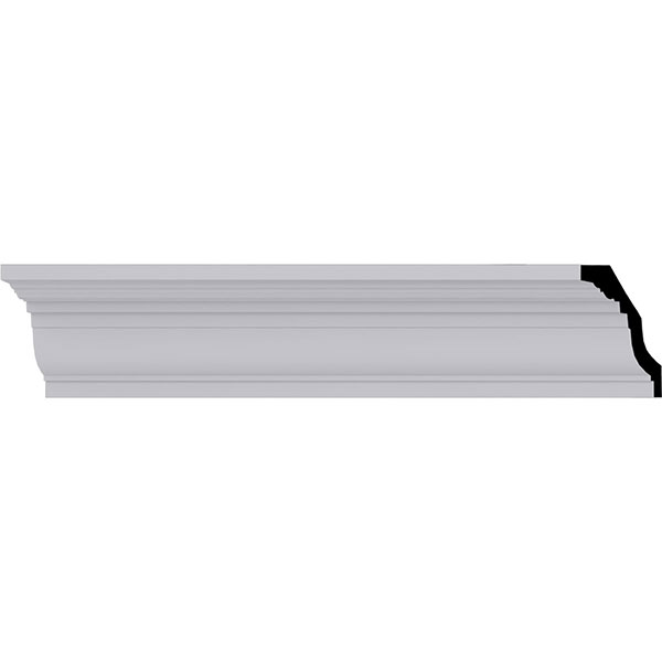 Ekena Millwork - MLD03X03X04BE - 3"H x 3 1/2"P x 4 3/8"F x 94 1/2"L Bedford Cove Crown Moulding