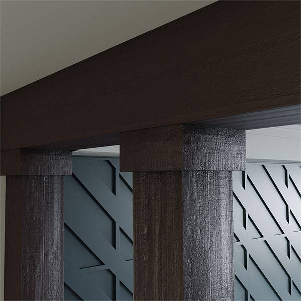 Ekena Millwork - COLURUSTIC - Endurathane Faux Wood Non-Tapered Square Column Wrap