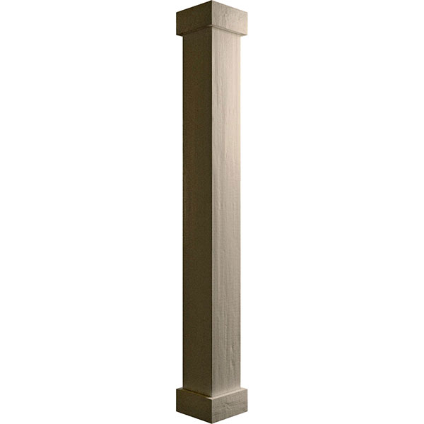 Ekena Millwork - COLURUSTIC - Endurathane Faux Wood Non-Tapered Square Column Wrap