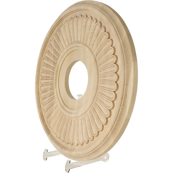 Ekena Millwork - CMWBE - 16"OD x 3 7/8"ID x 1 1/8"P Carved Berkshire Ceiling Medallion (Fits Canopies up to 5 1/4")