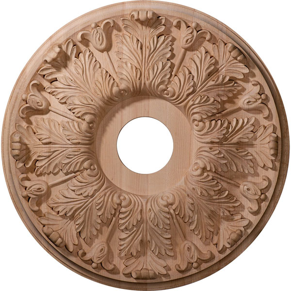 Ekena Millwork - CMWFL - 16"OD x 3 7/8"ID x 1 1/8"P Carved Florentine Ceiling Medallion (Fits Canopies up to 5 3/8")