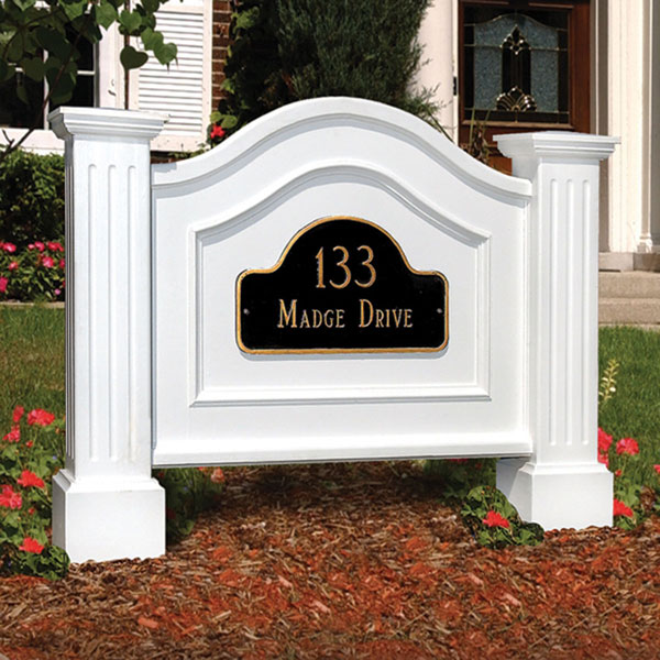 Mayne, Inc. - MP5820 - 40"W x 6 1/2"D x 32"H Nantucket Address Sign