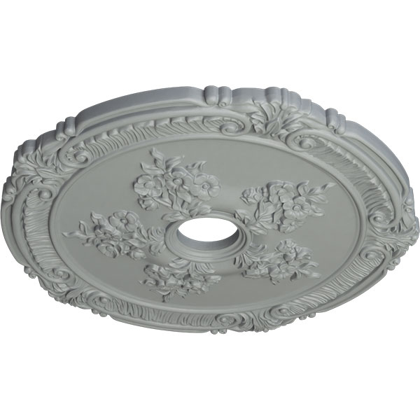Ekena Millwork - CM26AT_P - 26"OD x 3 3/4"ID x 1 1/2"P Attica with Rose Ceiling Medallion (Fits Canopies up to 4 1/2")