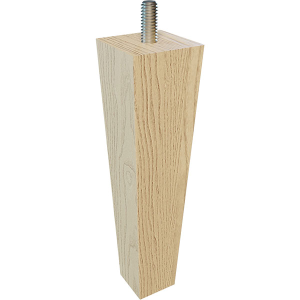 Brown Wood Products - BW01244006-6 - 1 1/2"W x 1 1/2"D x 6"H Square Tapered Leg