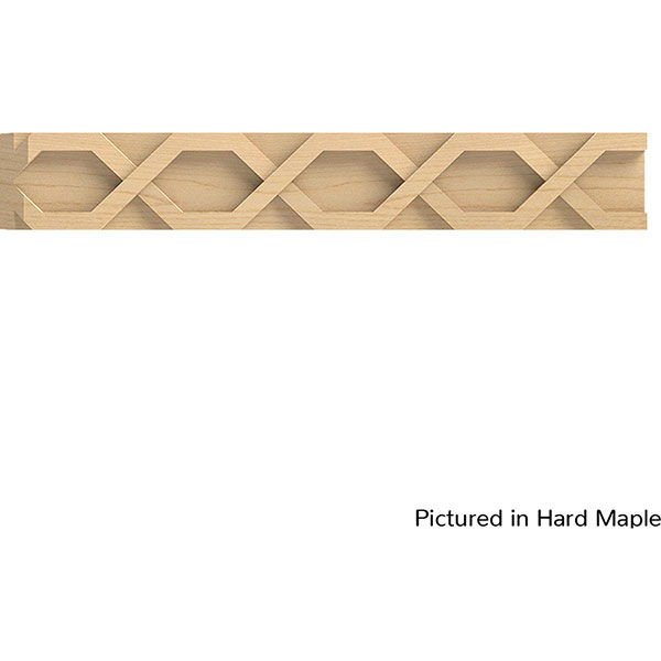 Brown Wood Products - BW01960725-1 - 92"L x 3/4"H x 1/4"T Celtic Light Rail Insert Moulding