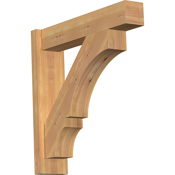 Ekena Millwork - OUTBOA05 - Balboa Block Style Rustic Timber Wood Outlooker