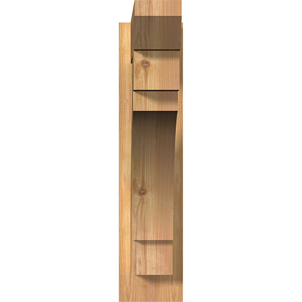 Ekena Millwork - OUTMRC06 - Merced Slat Style Rustic Timber Wood Outlooker
