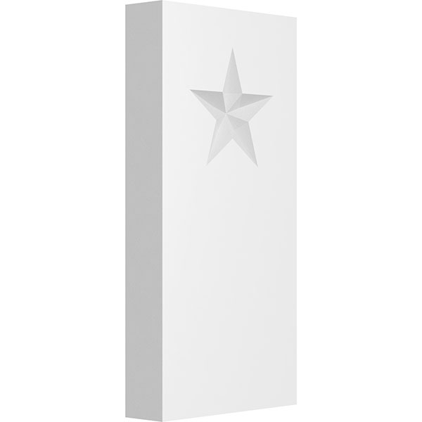 Ekena Millwork - PBPFOS06 - Standard Foster Star Plinth Block With Square Edge