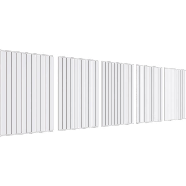 Ekena Millwork - WPKPFBBD - Beadboard PVC Fretwork Wainscot Wall Panel
