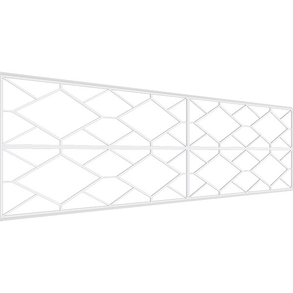 Ekena Millwork - WPKPHSN - Hudson PVC Fretwork Wainscot Wall Panel